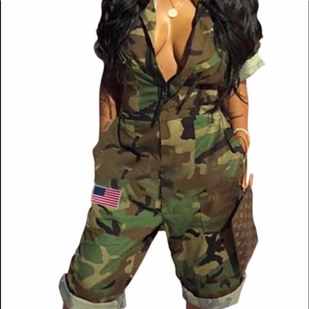 Camouflage jumpsuit